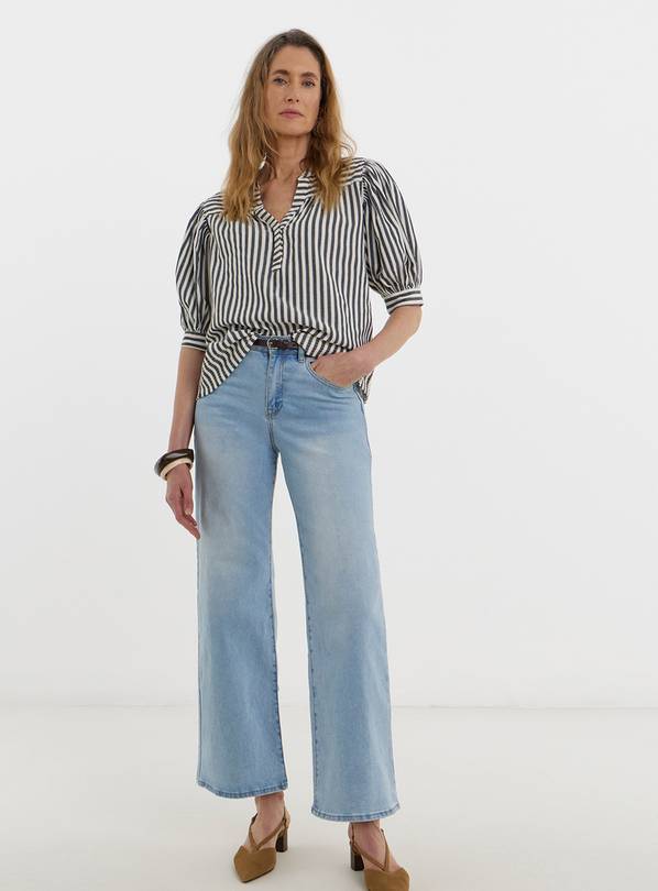 JD WILLIAMS Stripe Short Sleeve Tunic 28